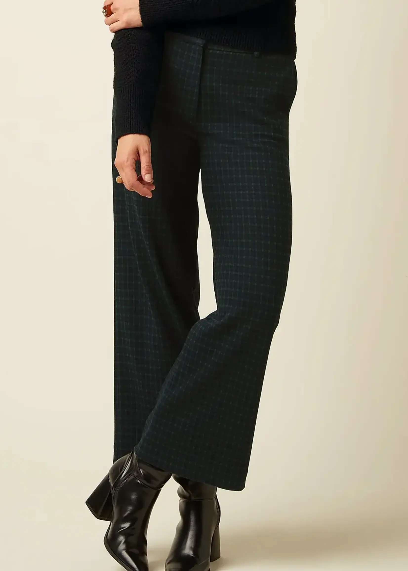 KING LOUIE KING LOUIE FREDERICA PANTS REYNA CHECK BLACK