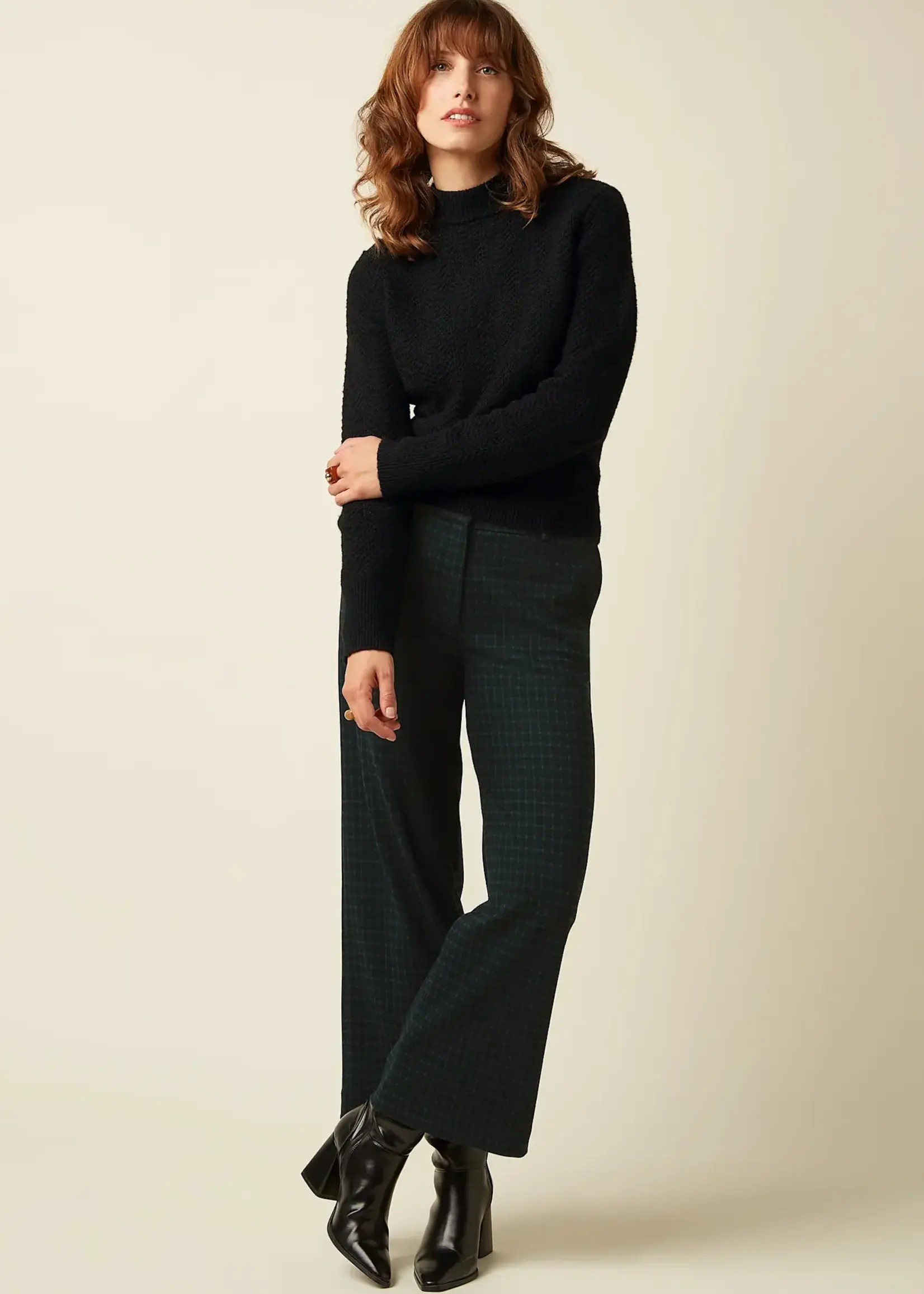 KING LOUIE KING LOUIE FREDERICA PANTS REYNA CHECK BLACK