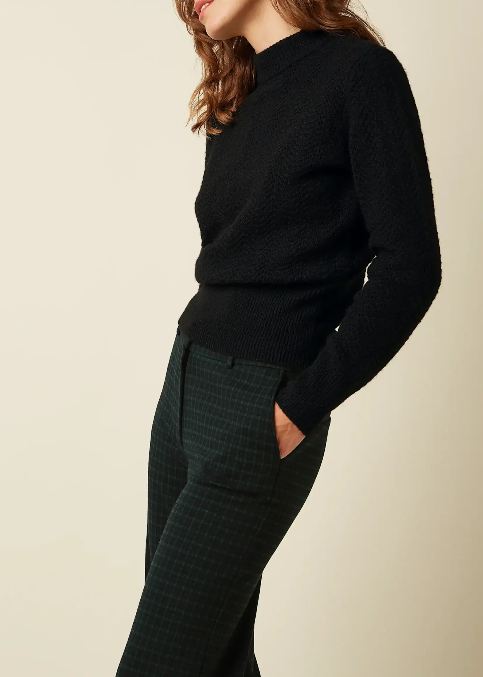 KING LOUIE KING LOUIE FREDERICA PANTS REYNA CHECK BLACK