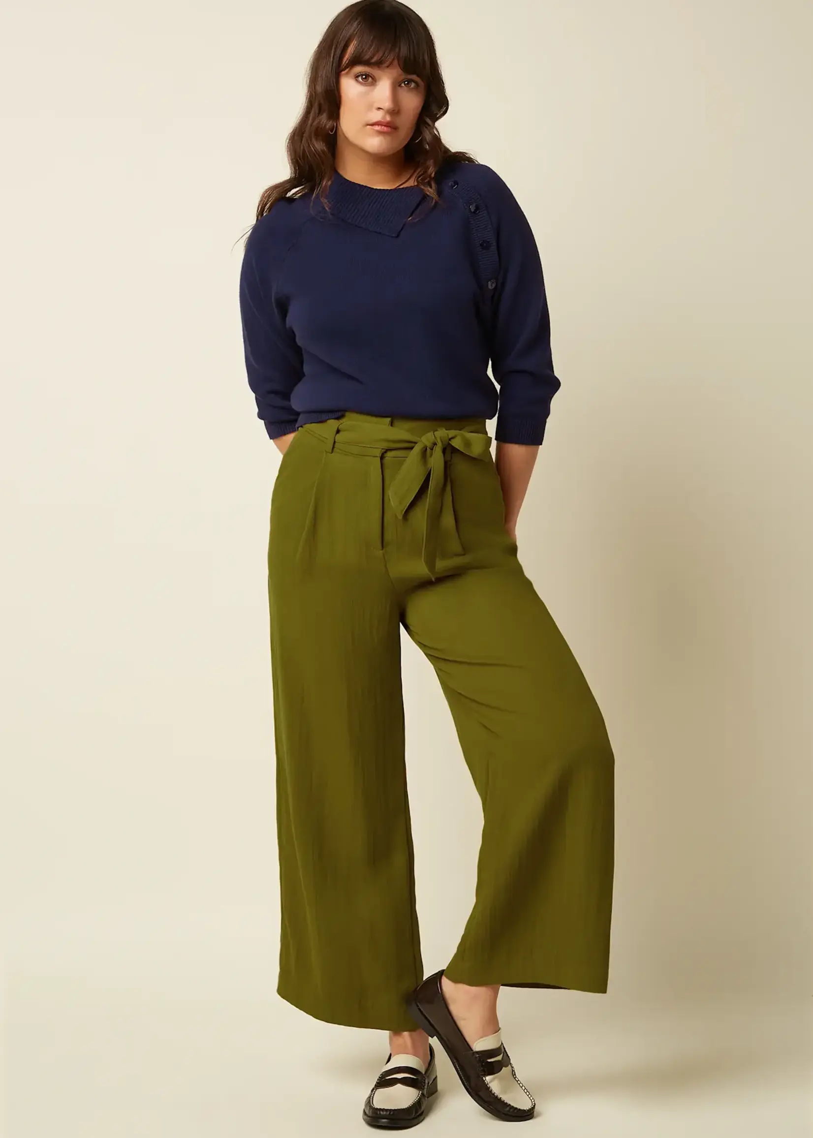 KING LOUIE KING LOUIE ZIRA KNIT TOP BONHEUR EVENING BLUE