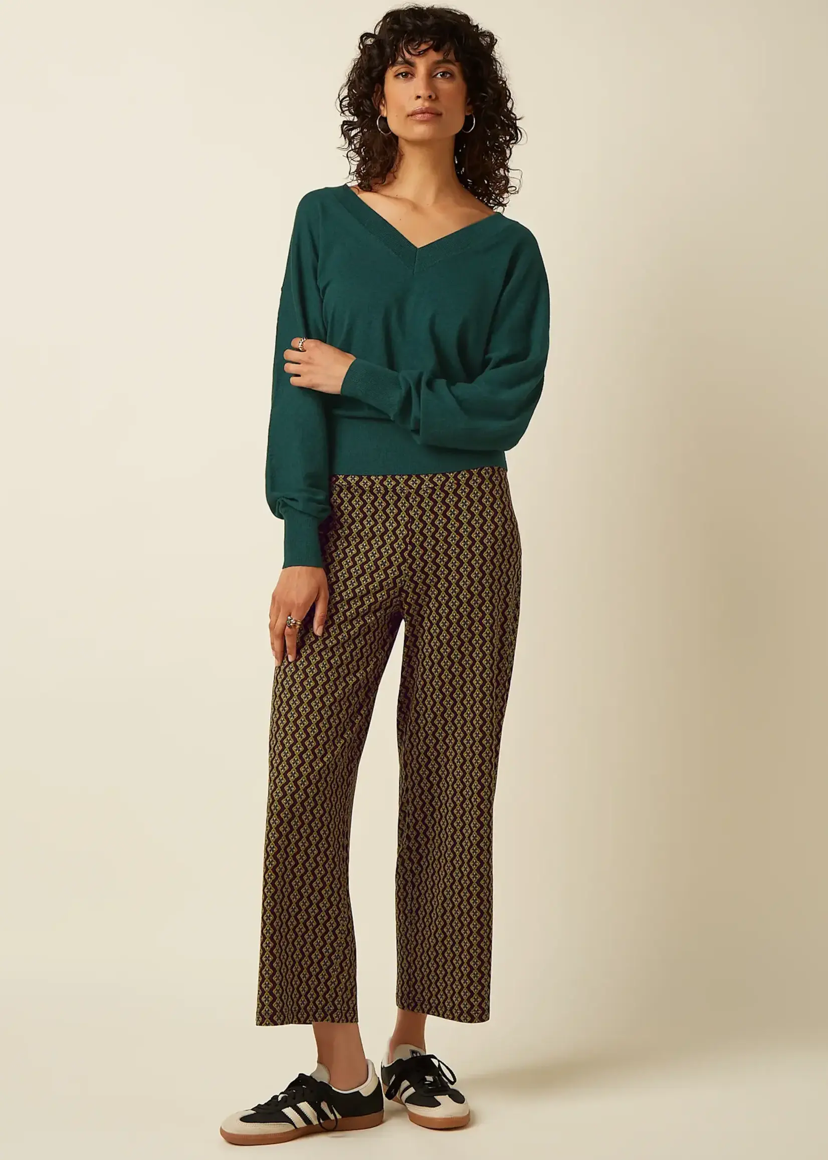 KING LOUIE KING LOUIE MAUVE V TOP COCOON PINE GREEN
