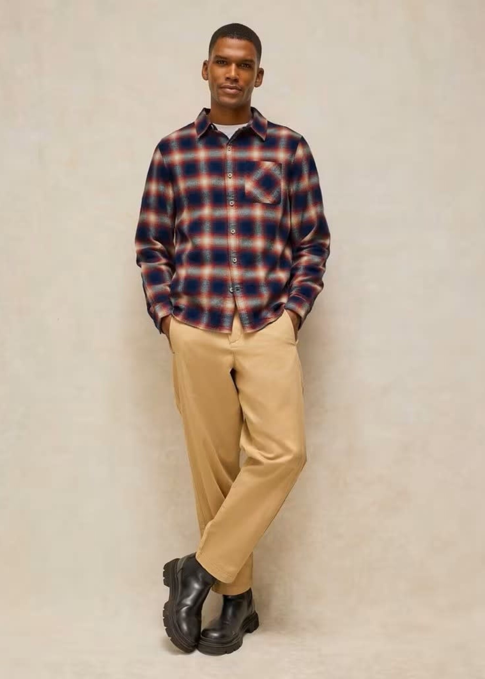 WHITE STUFF WHITE STUFF LUDLOW CHECK SHIRT NAVY MULTI