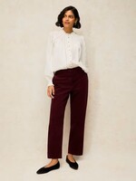 WHITE STUFF WHITE STUFF ILLY CORD CROP TROUSER PLUM
