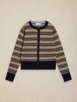 WHITE STUFF WHITE STUFF LOIS FAIRISLE CARDIGAN NAVY MULTI