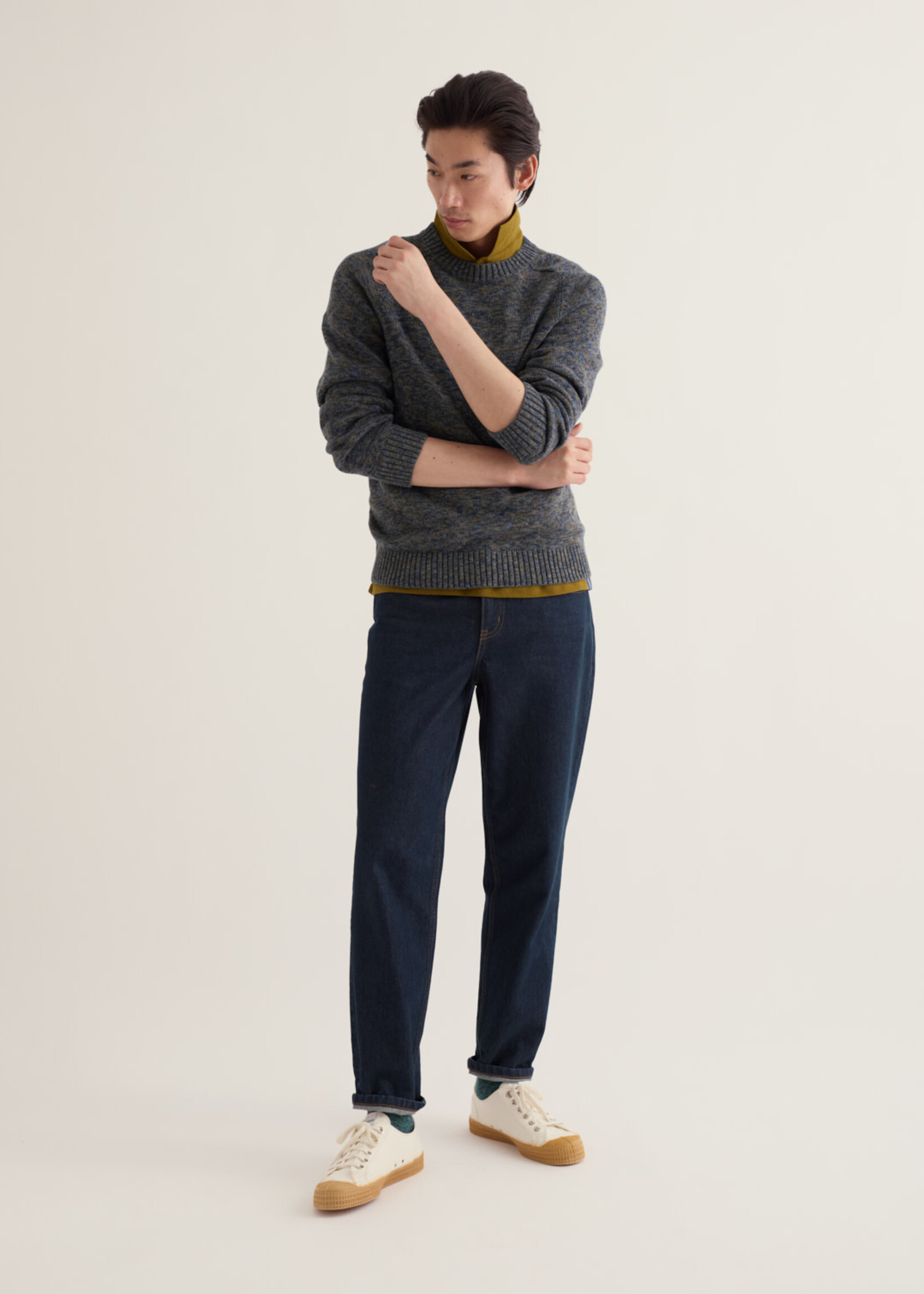 SEASALT CORNWALL SEASALT MEN’S NEOT JUMPER BRIDGING SEA CAVE