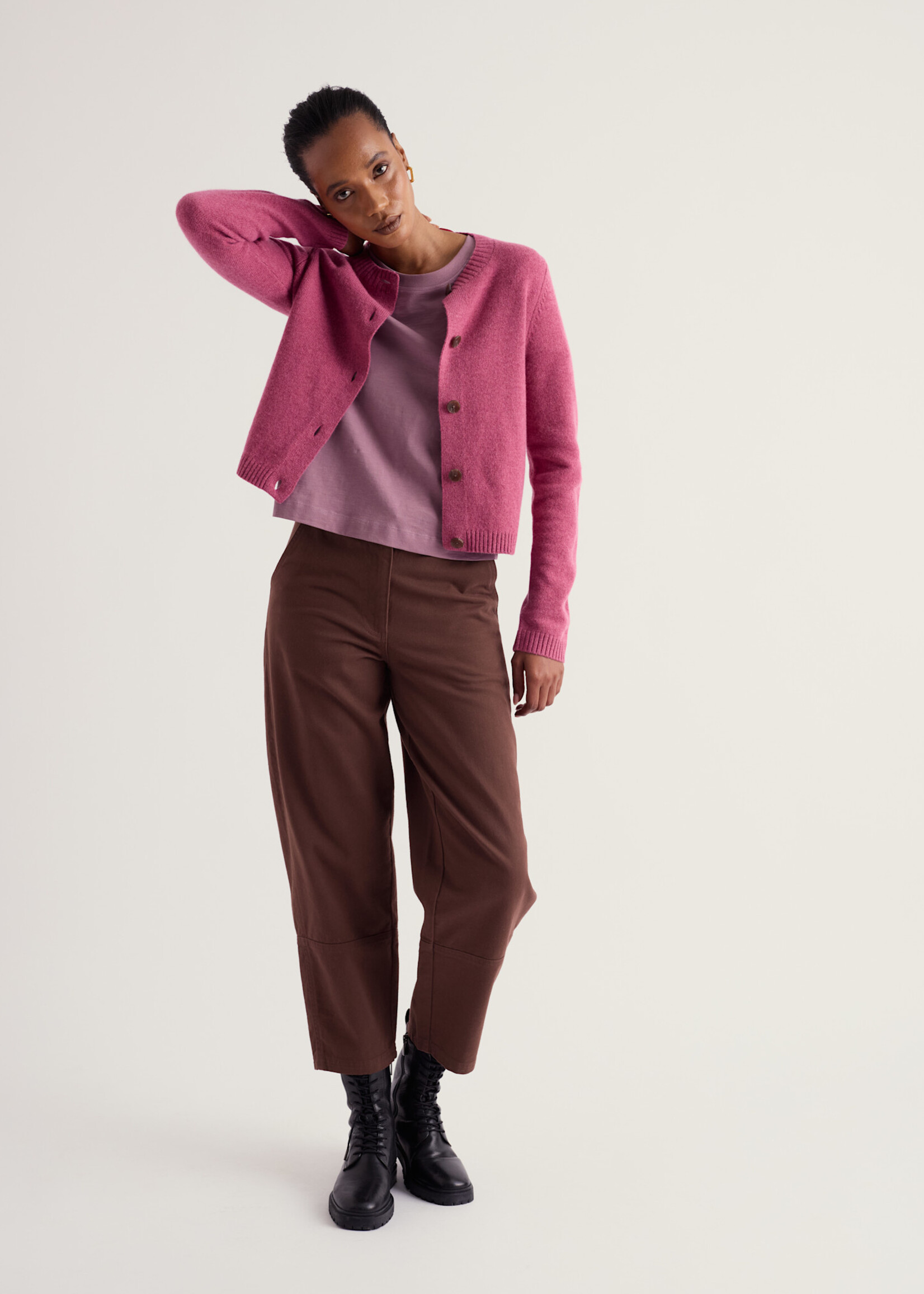 SEASALT CORNWALL SEASALT TERN TIDE CARDIGAN ROSA
