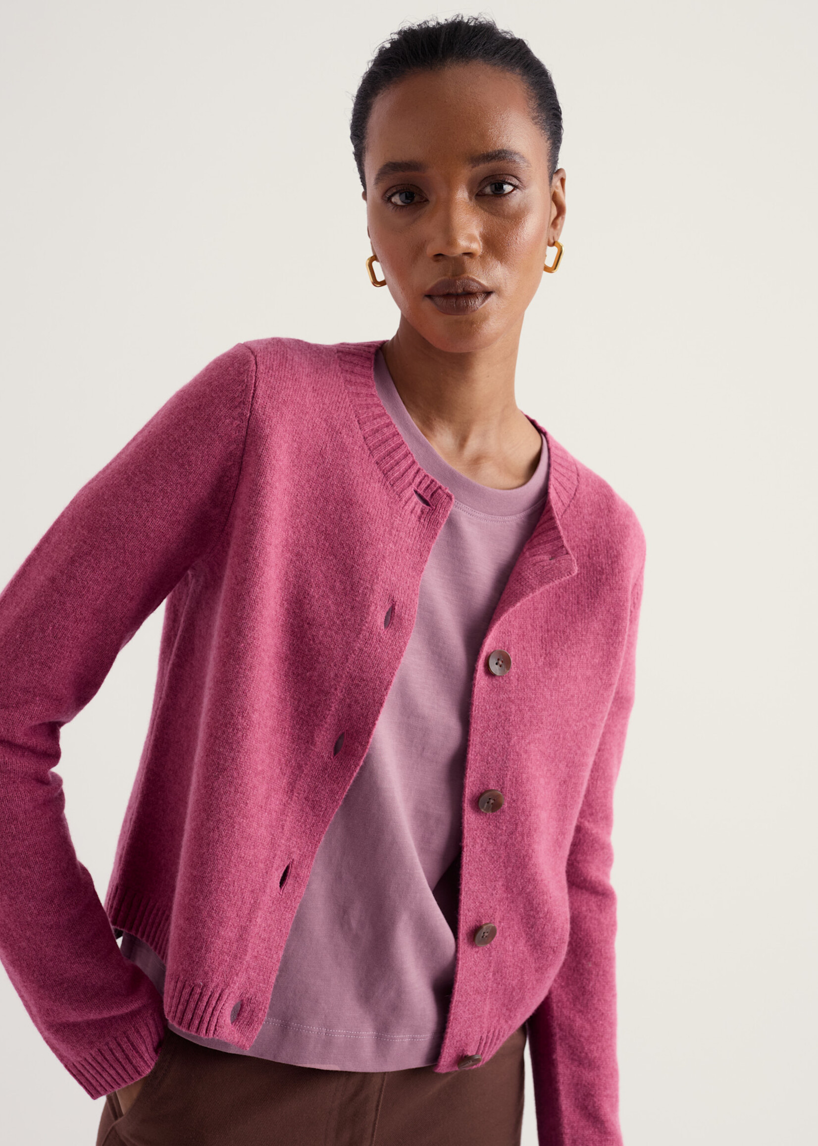 SEASALT CORNWALL SEASALT TERN TIDE CARDIGAN ROSA