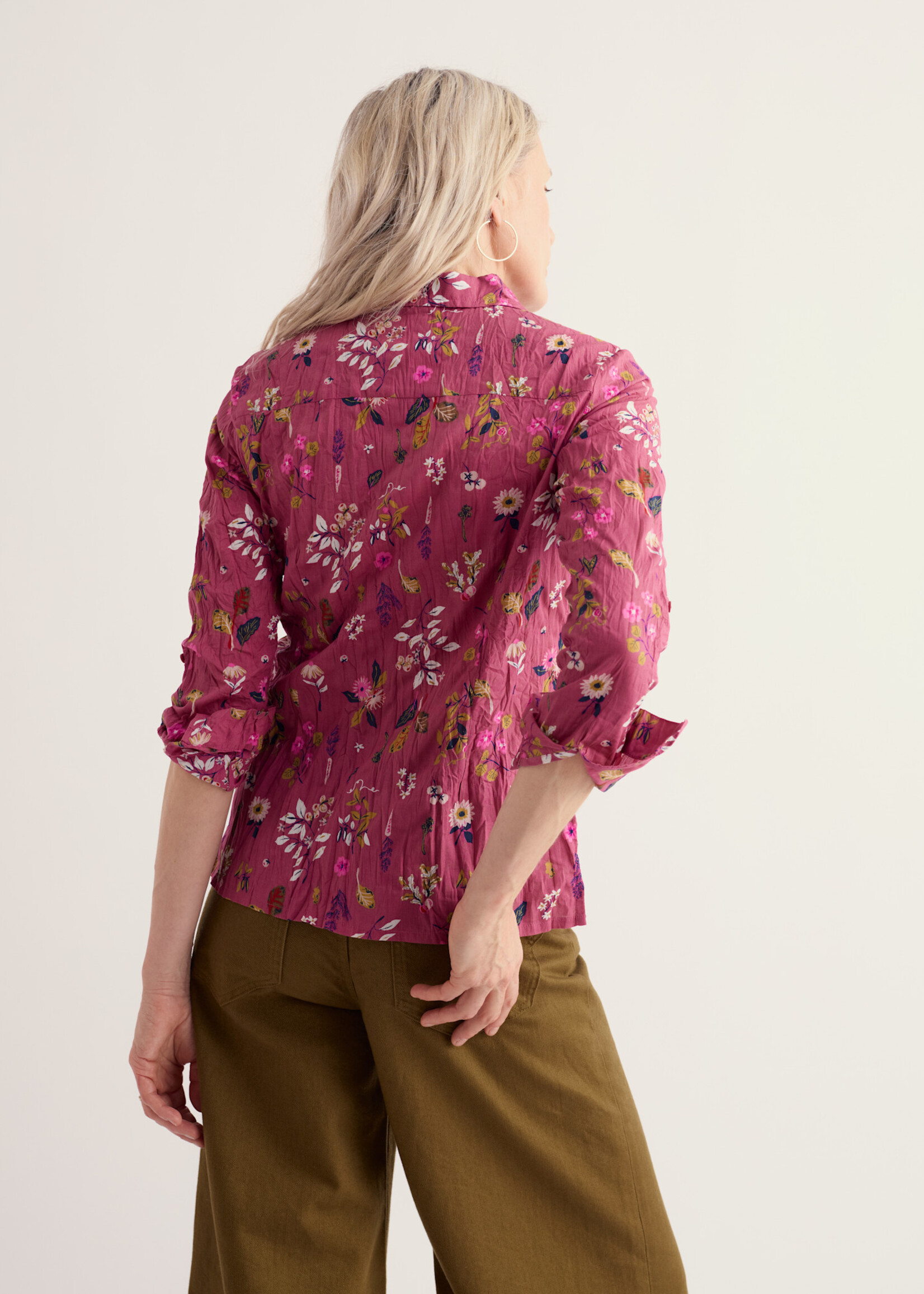 SEASALT CORNWALL SEASALT LARISSA SHIRT FLORA STUDY ROSA