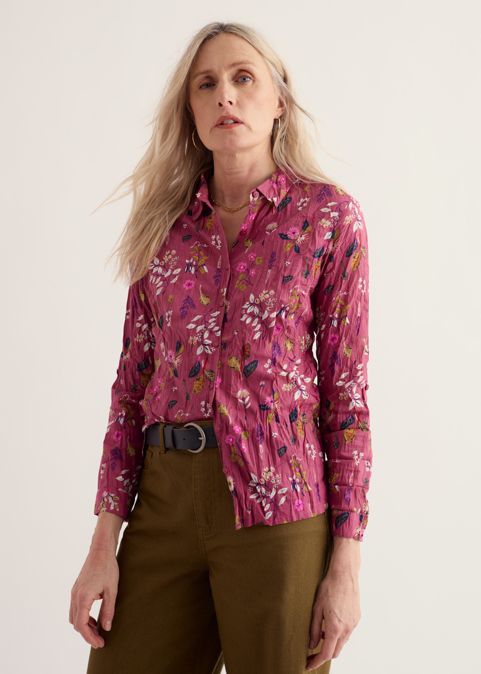 SEASALT CORNWALL SEASALT LARISSA SHIRT FLORA STUDY ROSA