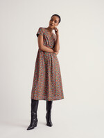 SEASALT CORNWALL SEASALT CHAPELLE DRESS TOMATO BLOOMS MARITIME