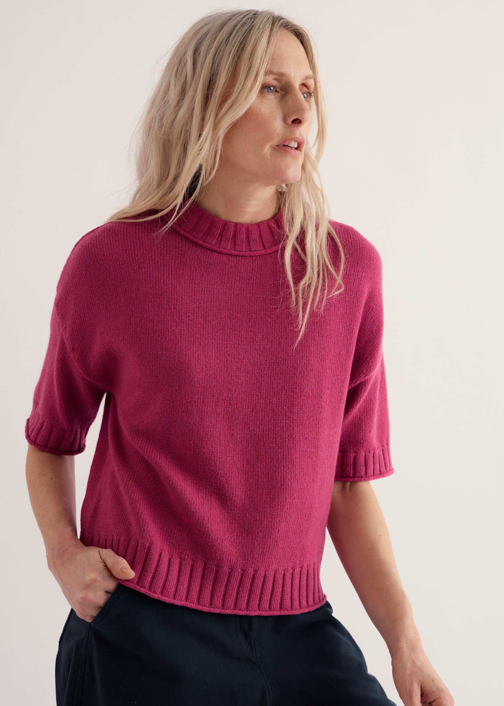 SEASALT CORNWALL SEASALT FISTRAL JUMPER ROSA