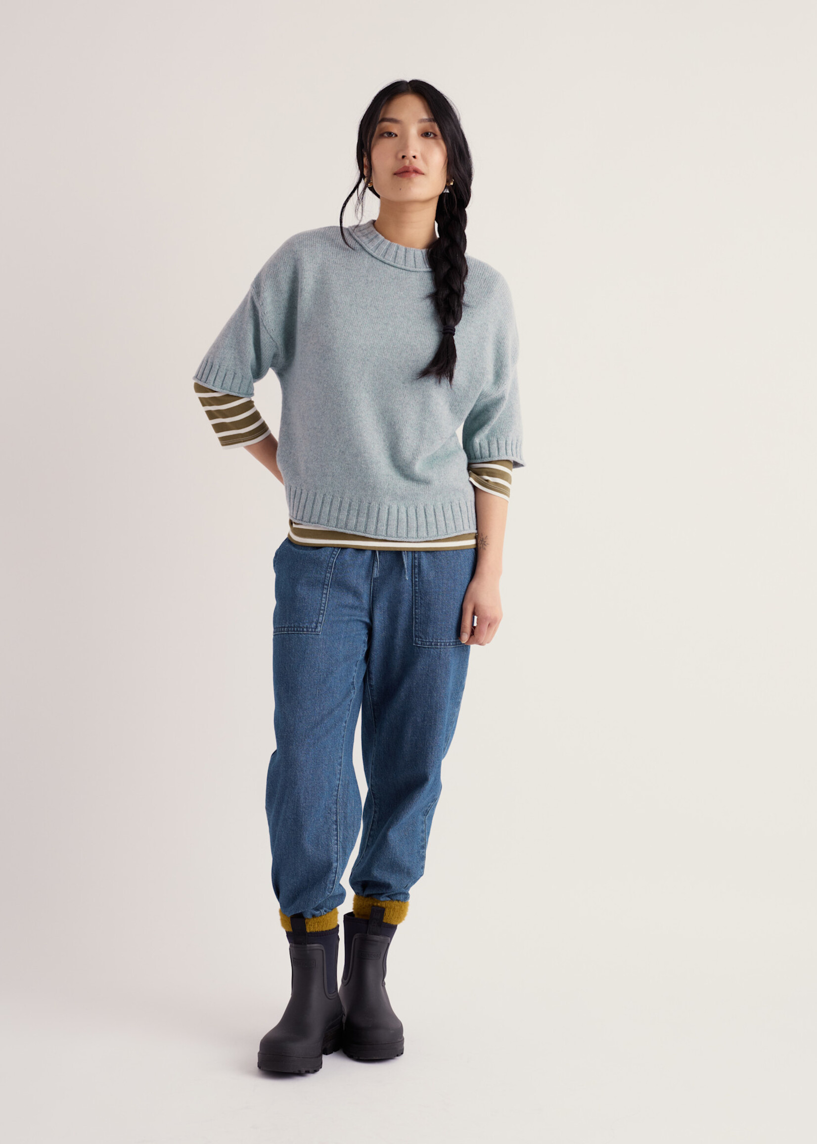 SEASALT CORNWALL SEASALT FISTRAL JUMPER LIMPET