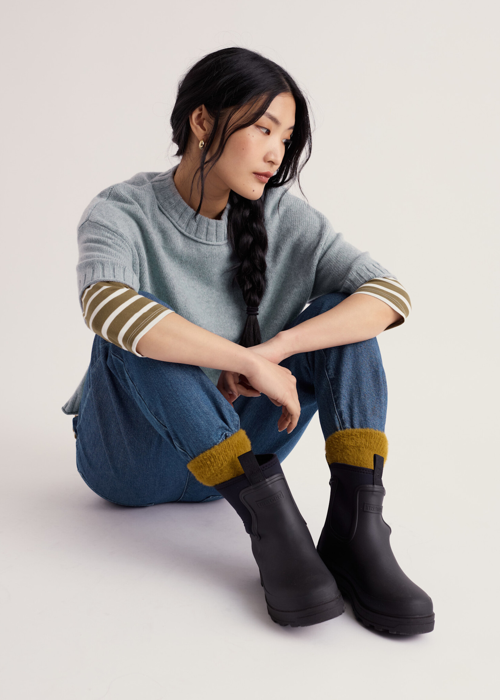 SEASALT CORNWALL SEASALT FISTRAL JUMPER LIMPET