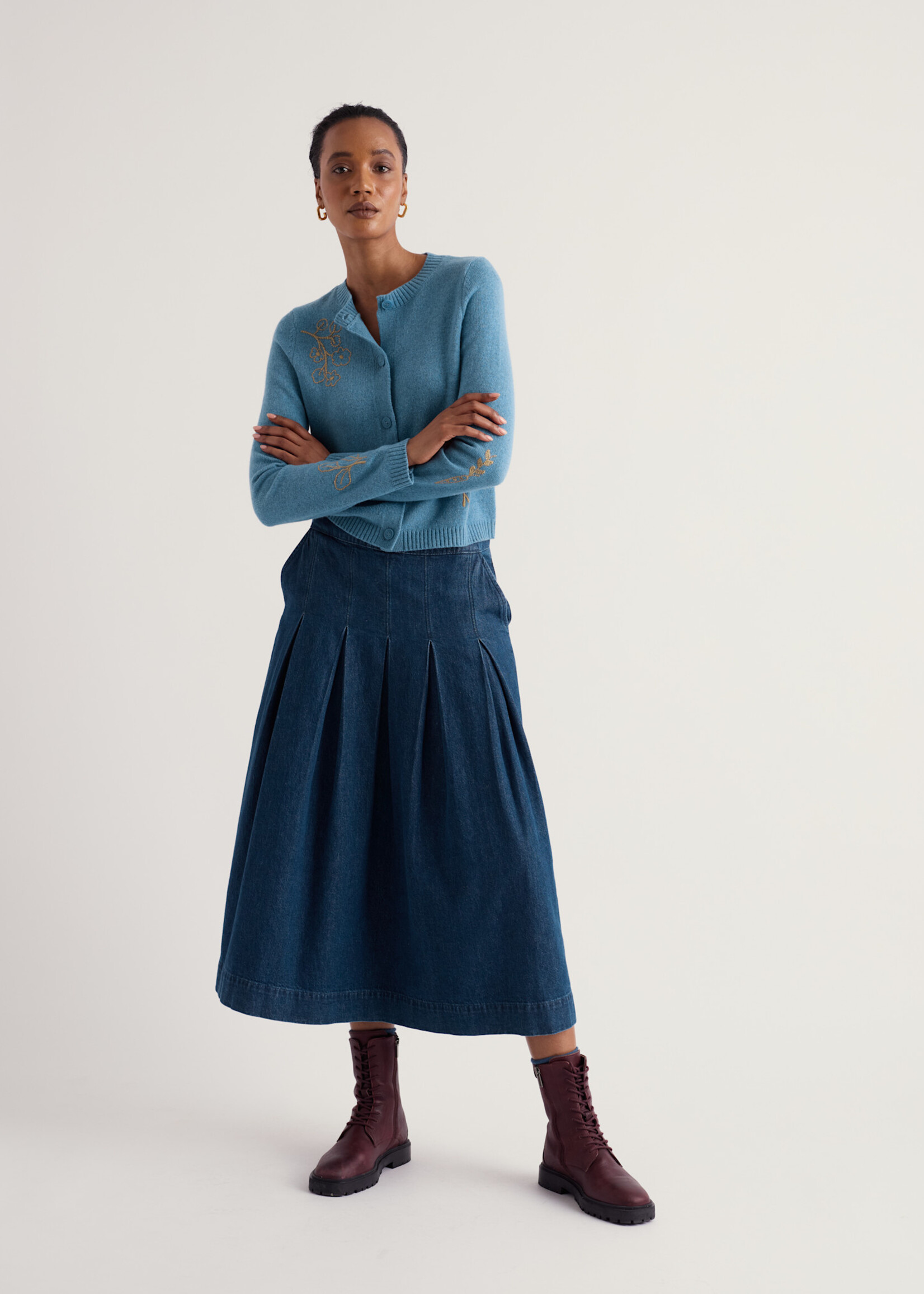 SEASALT CORNWALL SEASALT POTTING SHED CARDIGAN FLORA STUDY CADET