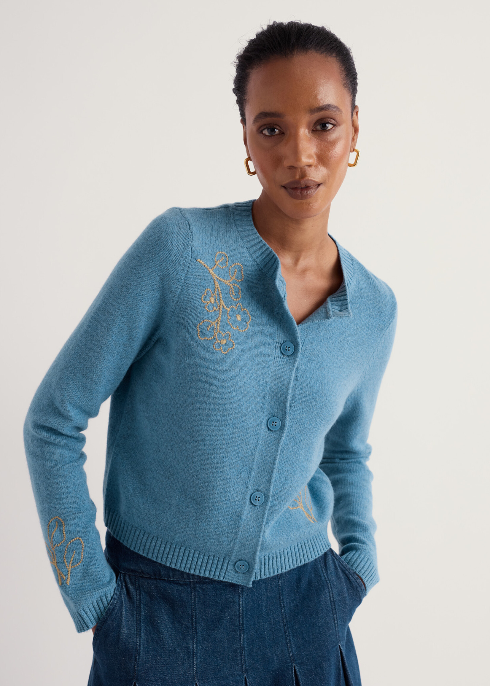 SEASALT CORNWALL SEASALT POTTING SHED CARDIGAN FLORA STUDY CADET