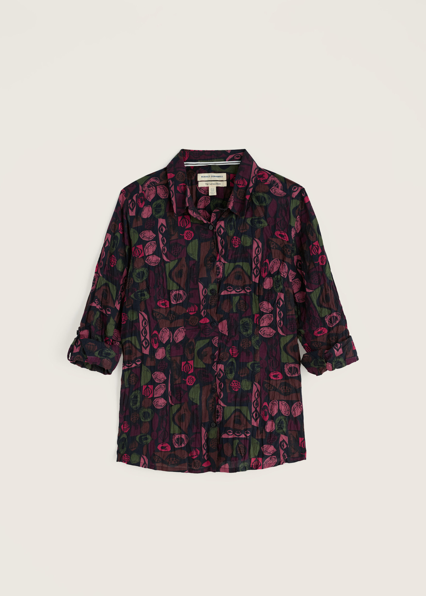 SEASALT CORNWALL SEASALT LARISSA SHIRT SCULPTED SHAPES DRIED ROSE