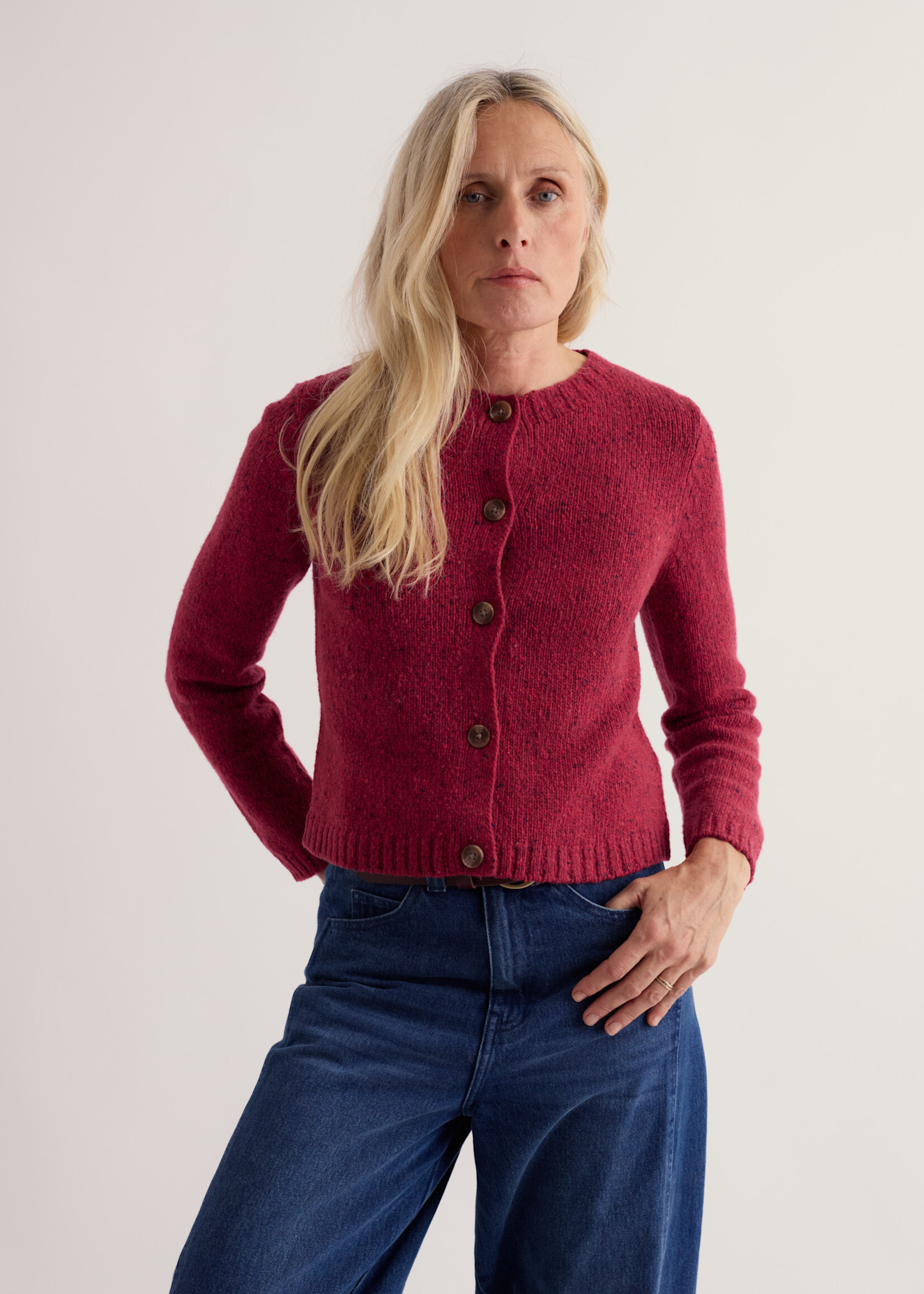 SEASALT CORNWALL SEASALT DAWSON PICK CARDIGAN MERINO DAHLIA