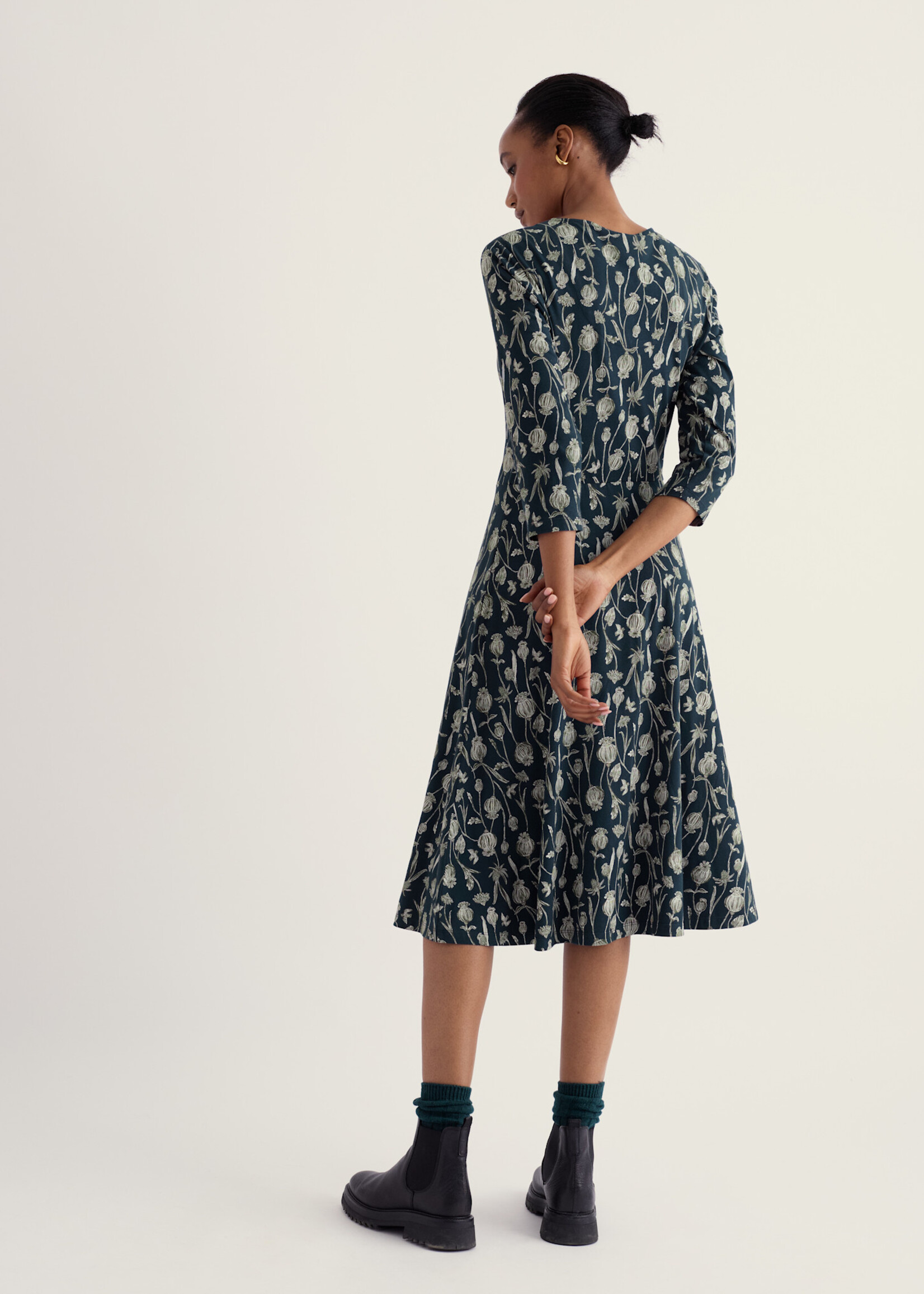 SEASALT CORNWALL SEASALT 3/4 PIER VIEW DRESS LINE SEEDPODS MARITIME