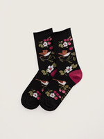 SEASALT CORNWALL SEASALT WOMEN'S BAMBOO ARTY SOCKS SWEET NIGHTINGALE ONYX