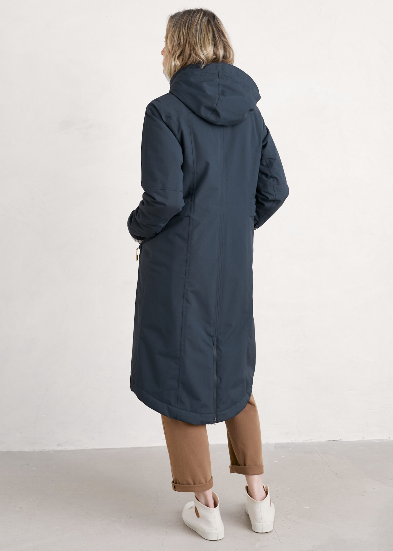 SEASALT CORNWALL SEASALT JANELLE COAT SQUID INK