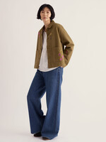 SEASALT CORNWALL SEASALT PORTH EMBROIDERED JACKET FLORA FERN MOSS