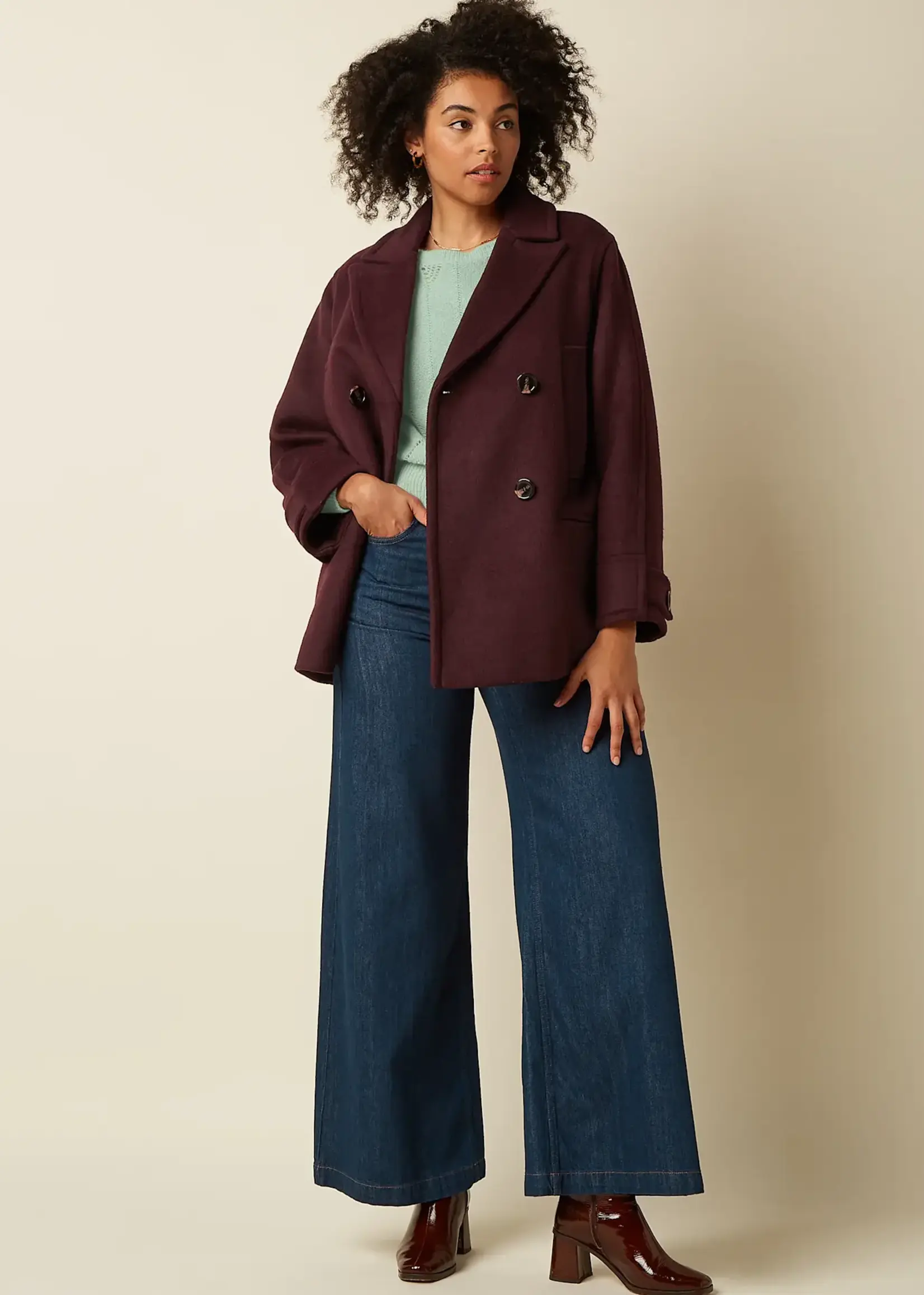 KING LOUIE KING LOUIE ARINA COAT MILES PORTO RED