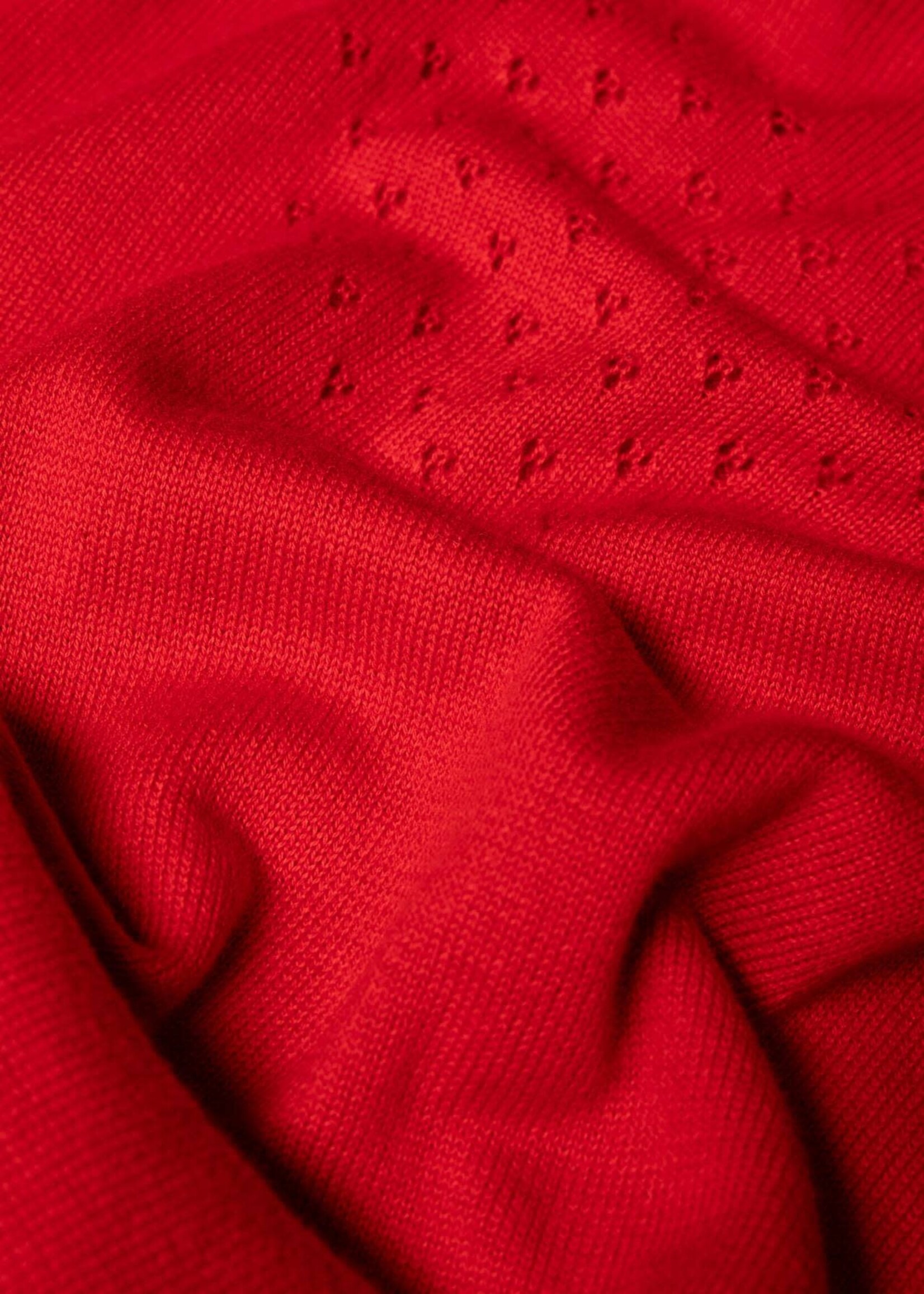 BLUTSGESCHWISTER BLUTSGESCHWISTER CARDIGAN TENDER THOUGHTS ROSY RED DREAM KNIT