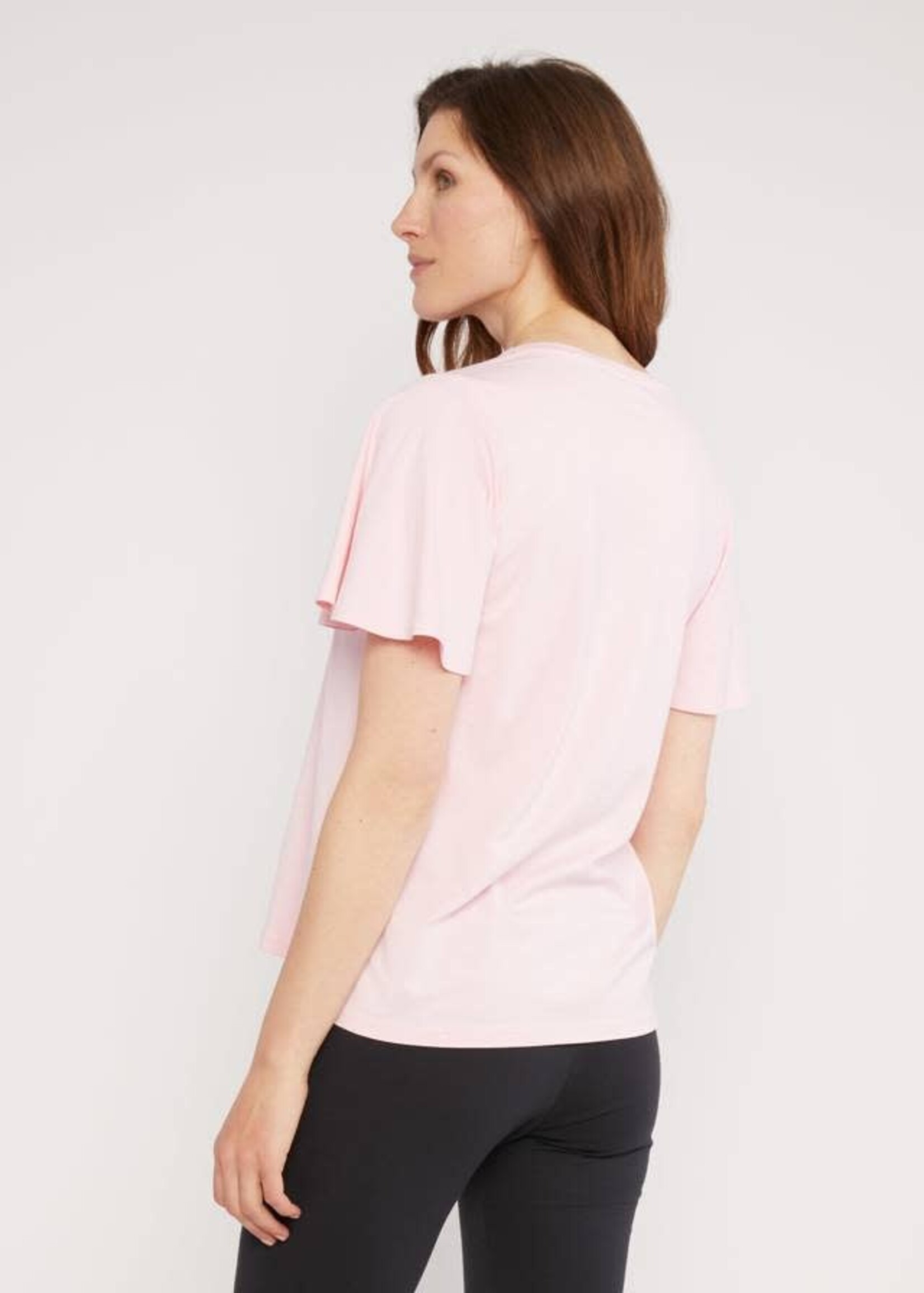 BLUTSGESCHWISTER BLUTSGESCHWISTER TOP BELLA FARFALLA CREW BAY PINK