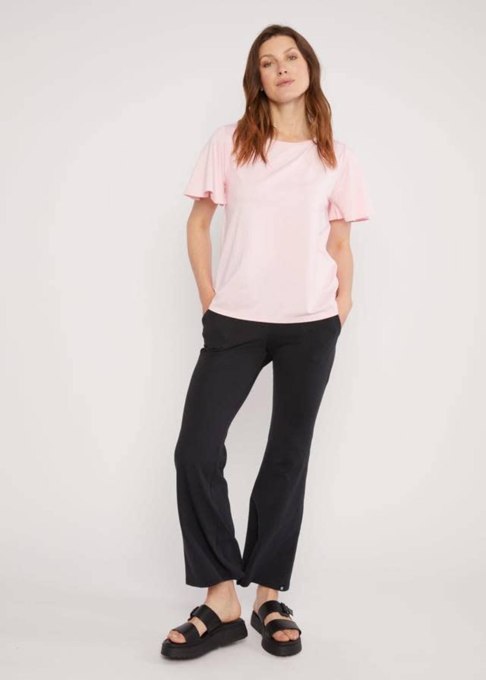 BLUTSGESCHWISTER BLUTSGESCHWISTER TOP BELLA FARFALLA CREW BAY PINK