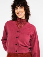BLUTSGESCHWISTER BLUTSGESCHWISTER FRIEND OF MINE CARDIGAN DUSTY BLOOM MELANGE PINK