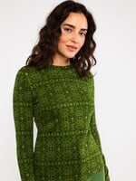 BLUTSGESCHWISTER BLUTSGESCHWISTER SAFE AND WARM TURTLE TOP GREEN HARVEST THANKS