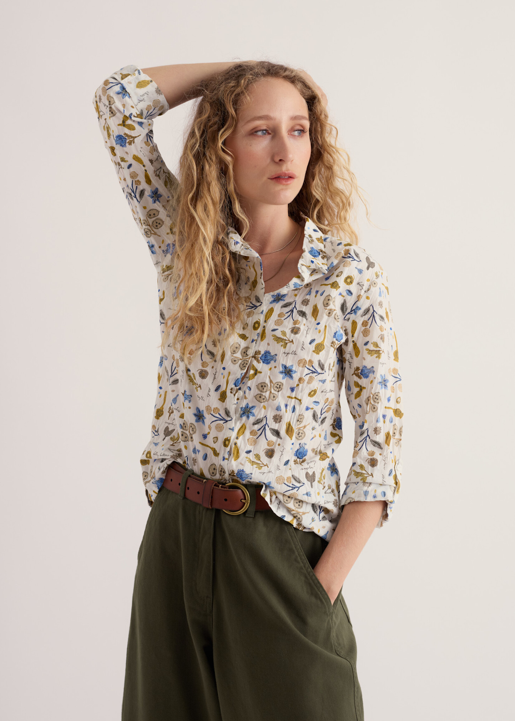 SEASALT CORNWALL SEASALT LARISSA SHIRT SEED COLLECTING CHALK