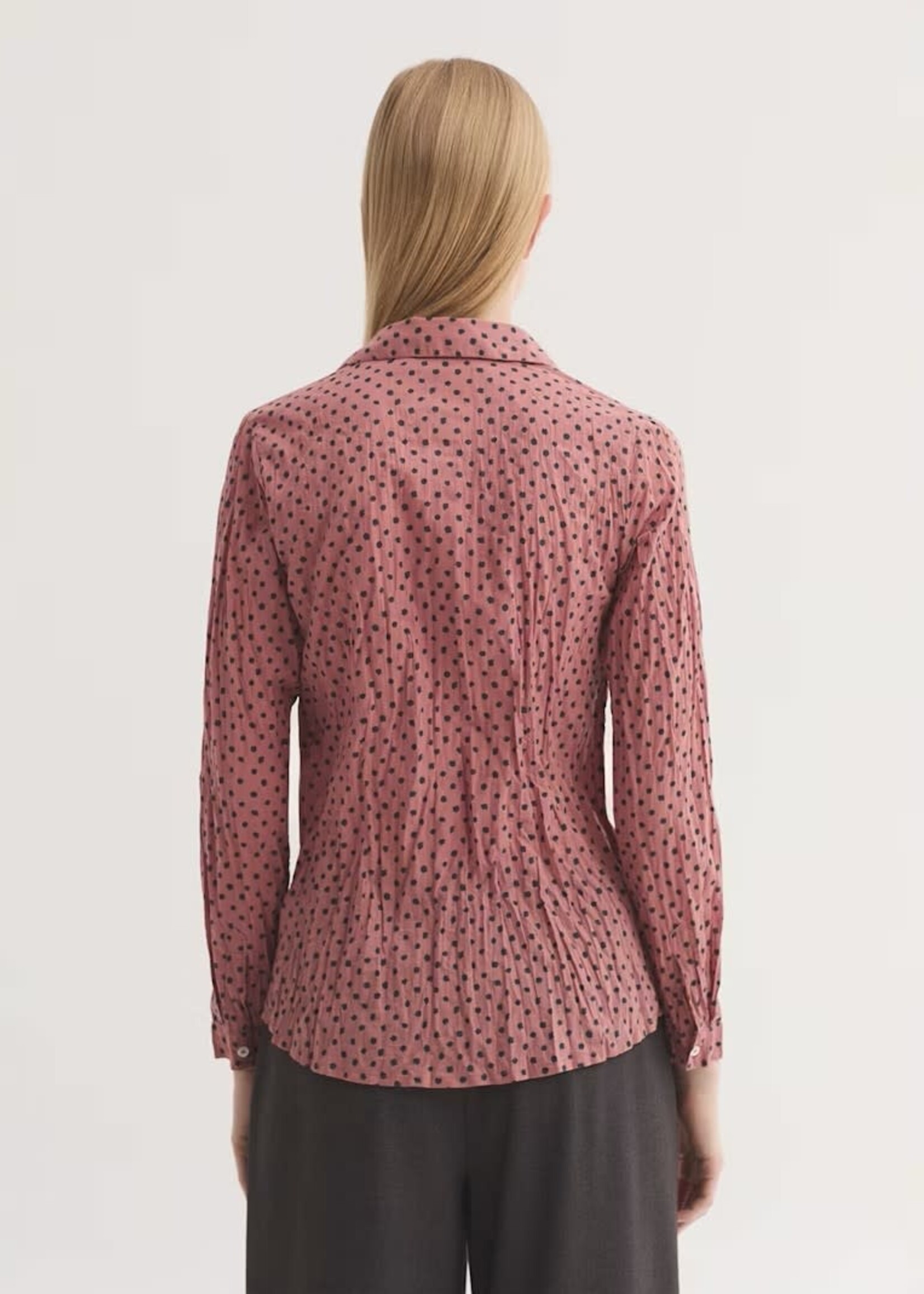 NICE THINGS NICE THINGS BLOUSE BLURRED DOTS DARK PINK