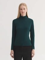NICE THINGS NICE THINGS TURTLE NECK WOOL TOP GRANITE DARK GREEN
