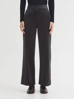 NICE THINGS NICE THINGS ELASTIC CORDUROY POCKET PAN TROUSERS MID GREY