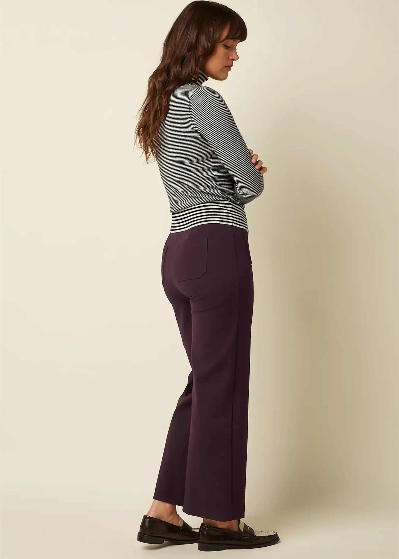 KING LOUIE KING LOUIE CINZIA POCKET PANTS UNI RODEO GRAPE RED