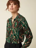 KING LOUIE KING LOUIE MAISIE BLOUSE MAUDE BOTANICAL GREEN
