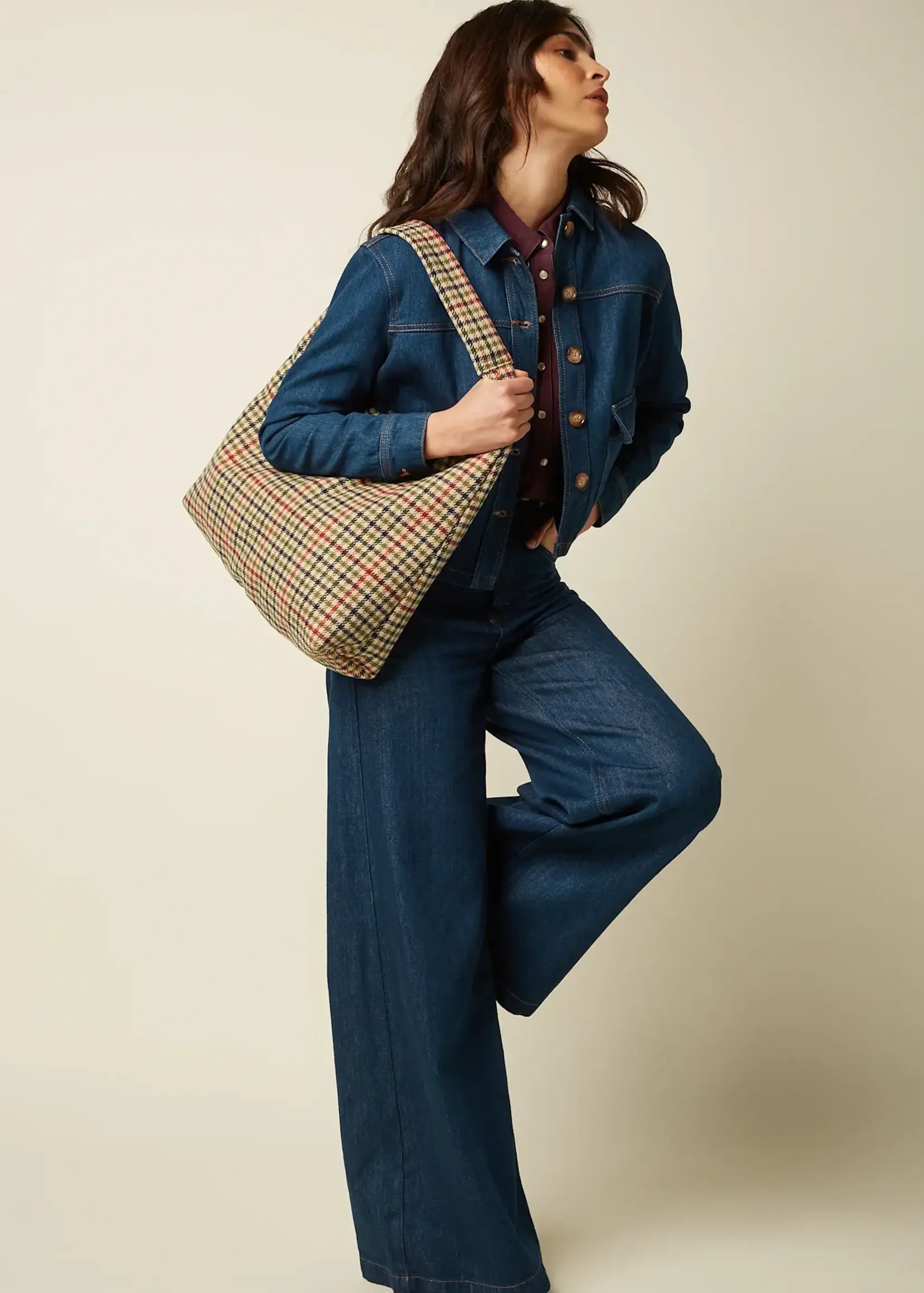 KING LOUIE KING LOUIE GLACE TOTE BAG BASSO CHECK