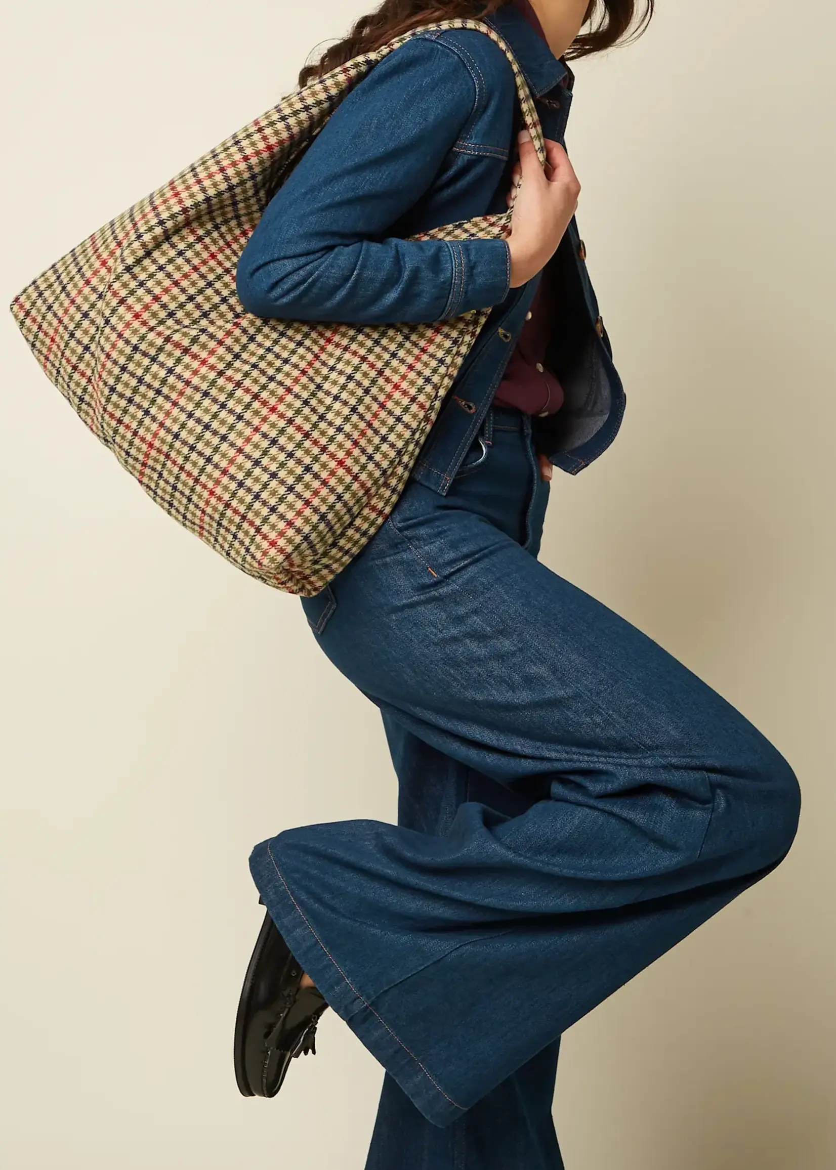 KING LOUIE KING LOUIE GLACE TOTE BAG BASSO CHECK