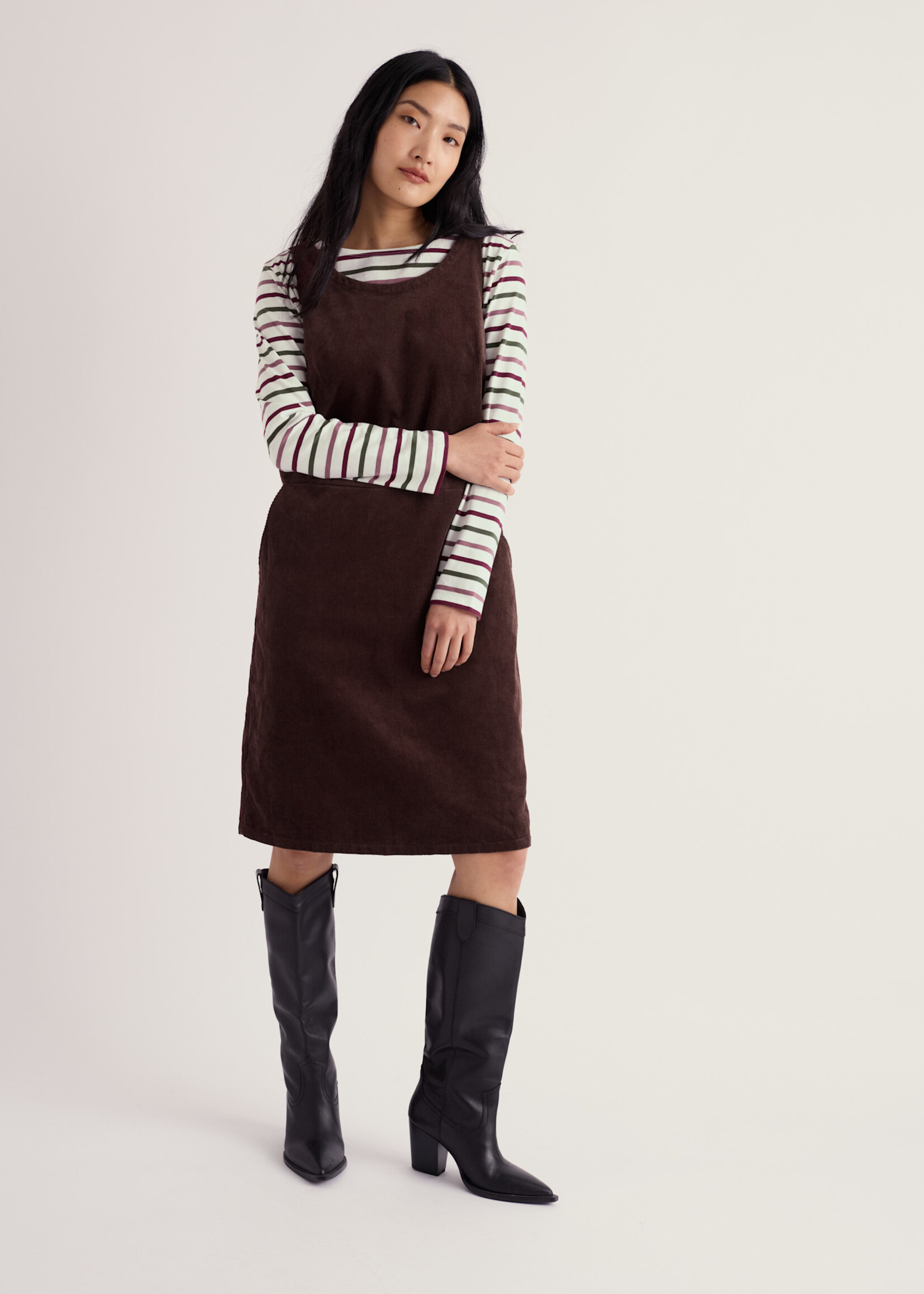 SEASALT CORNWALL SEASALT WEAVE PINAFORE SEEDBED