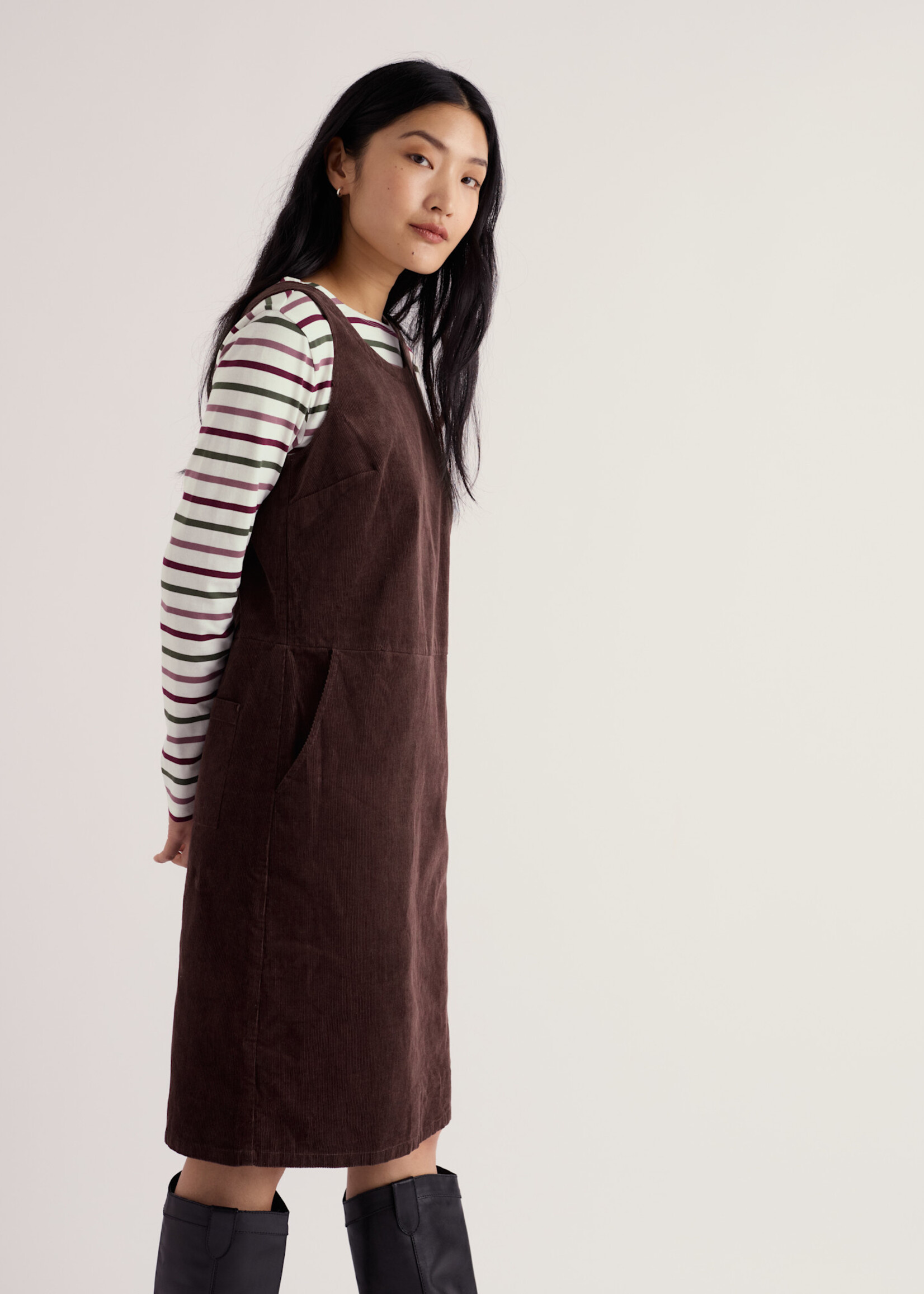 SEASALT CORNWALL SEASALT WEAVE PINAFORE SEEDBED