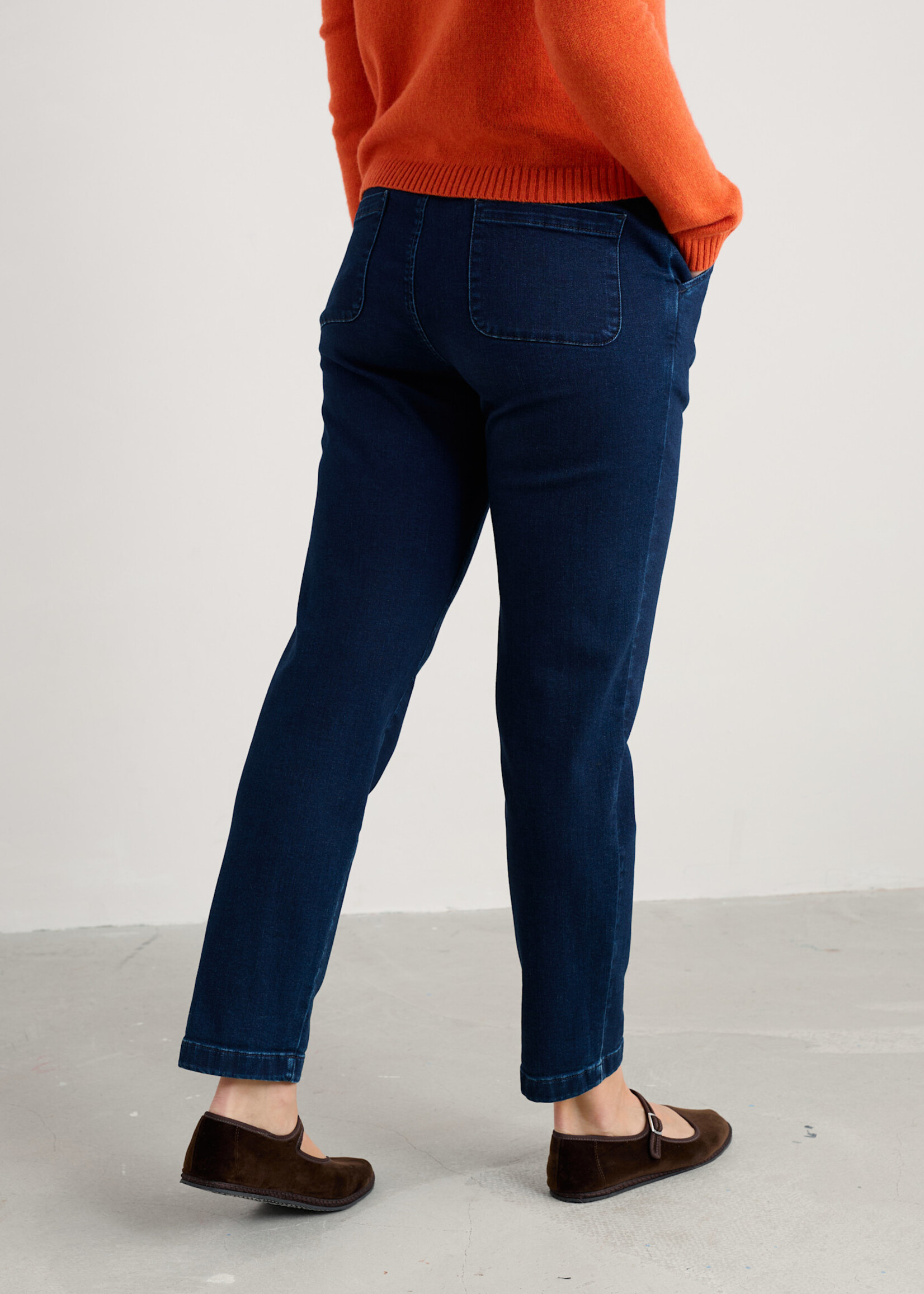 SEASALT CORNWALL SEASALT WATERDANCE TROUSER DARK INDIGO WASH