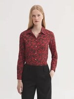 NICE THINGS NICE THINGS ROSE BRANCHES BLOUSE CORAL