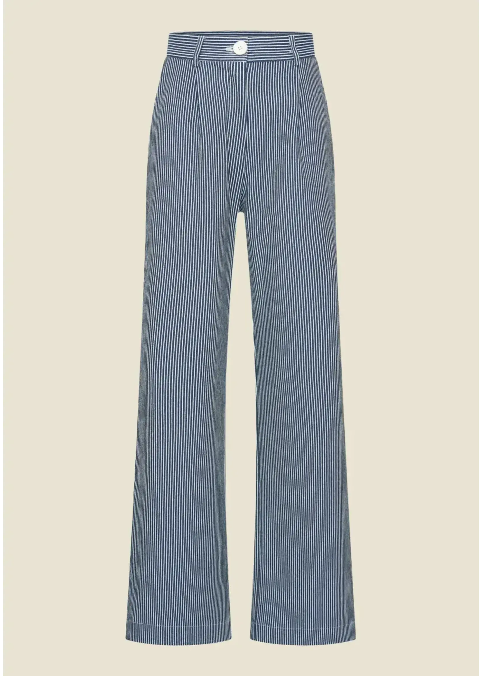 VERY CHERRY VERY CHERRY LINDA PANTS DENIM STRIPE