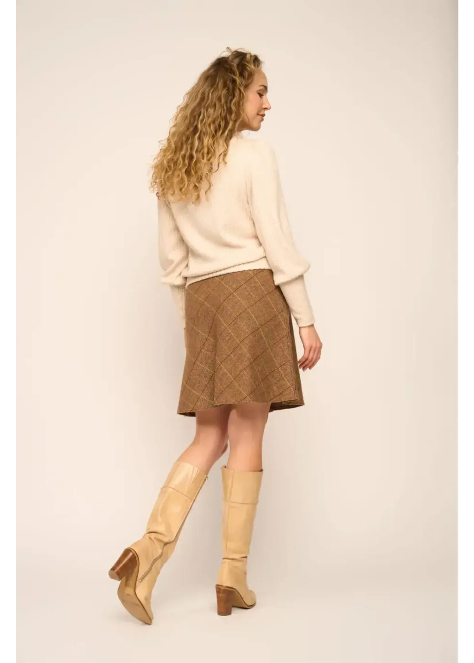 VERY CHERRY VERY CHERRY MAYA PULLOVER CABLE CREAM