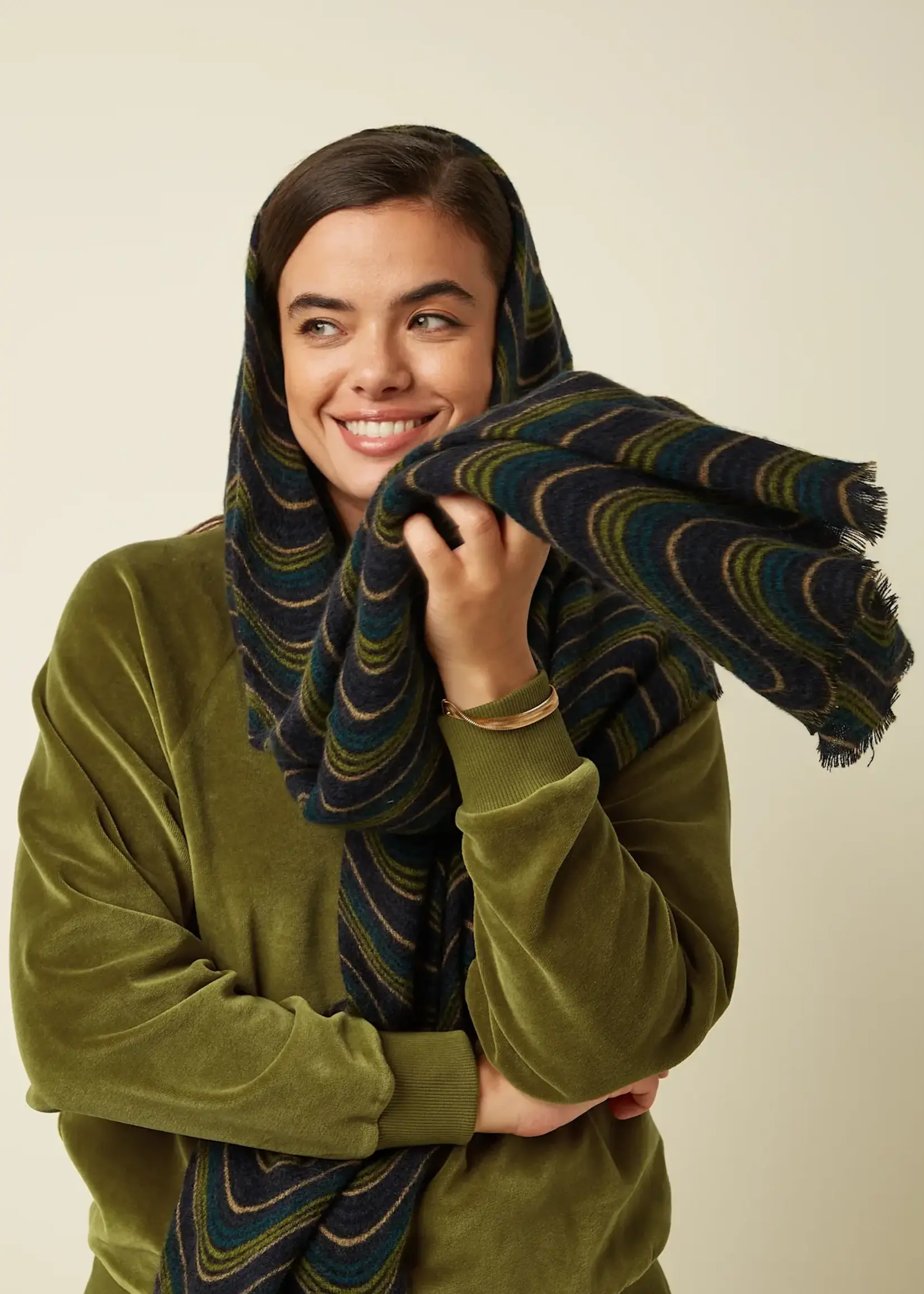 KING LOUIE KING LOUIE JEFFERSON SCARF EVENING BLUE