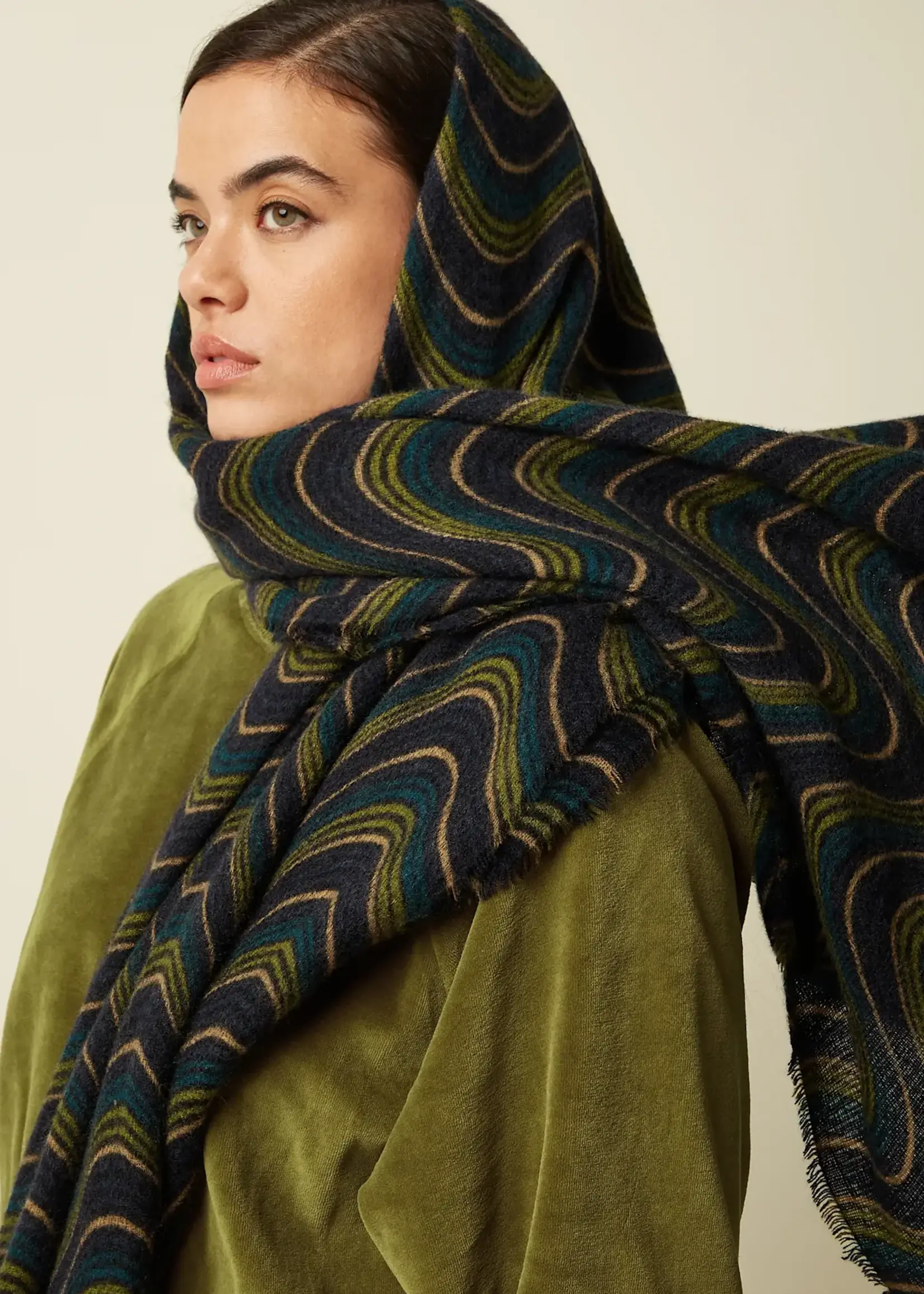 KING LOUIE KING LOUIE JEFFERSON SCARF EVENING BLUE