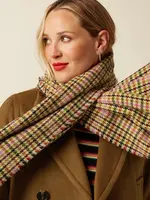 KING LOUIE KING LOUIE HOUNDSTOOTH SCARF SPICEY BROWN
