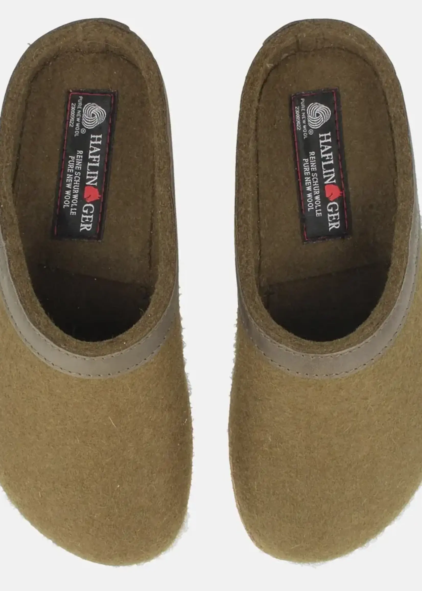 HAFLINGER HAFLINGER GRIZZLY TORBEN OLIVE GREEN SLOF