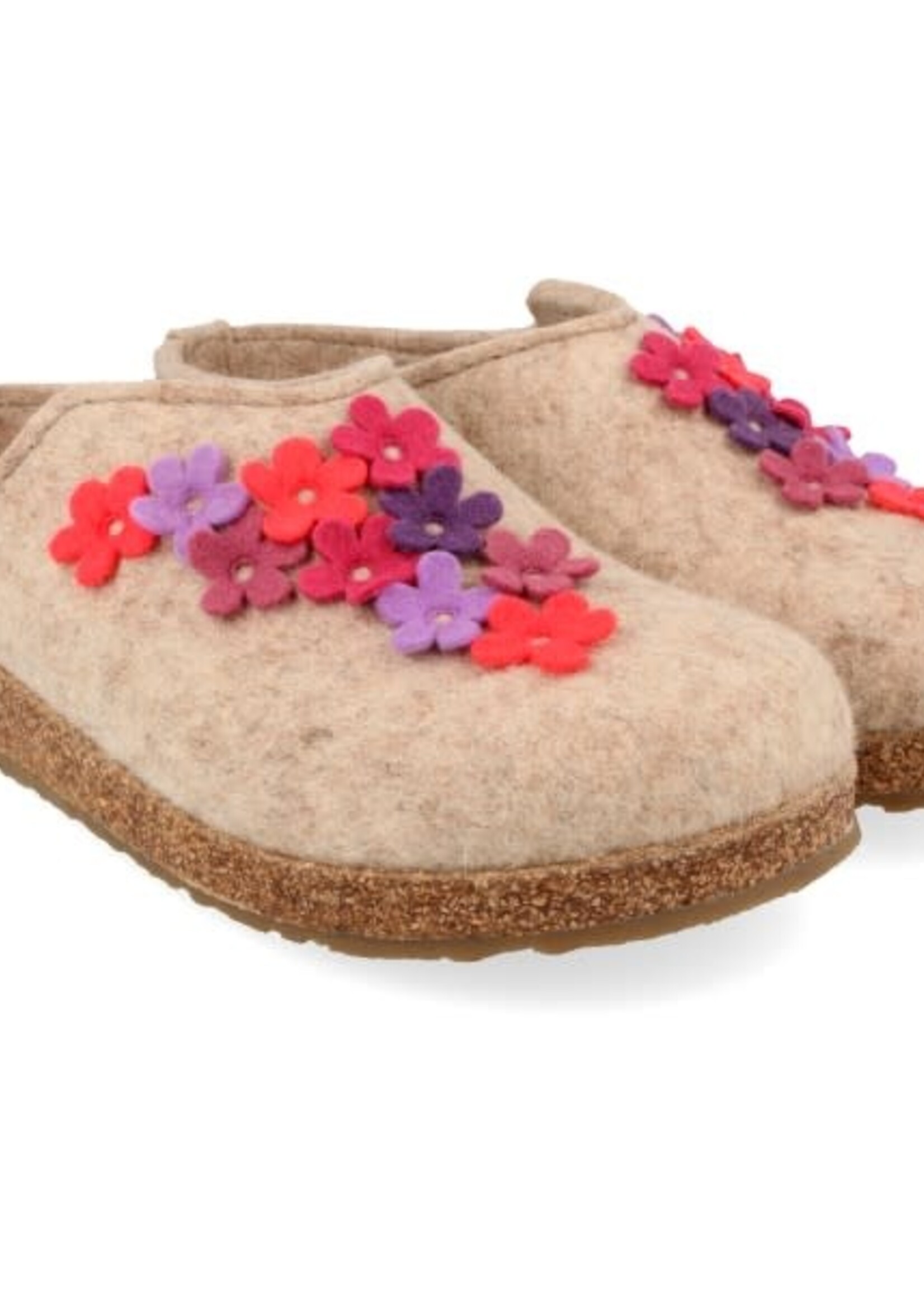 HAFLINGER HAFLINGER GRIZZLY FLORES BEIGEMELIERT